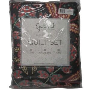 Greenland Home Fashions Jessa Vintage Boho Quilt Set 3 Piece Full Queen NEW